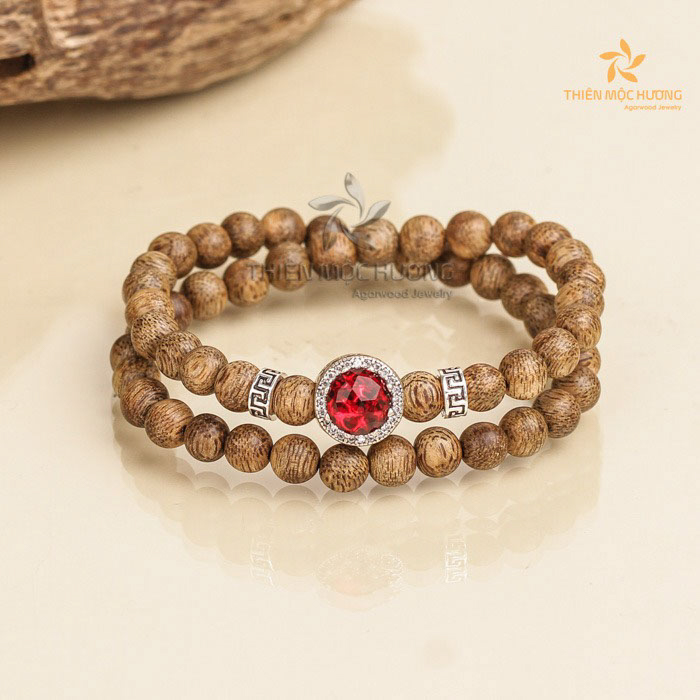 The Double Agarmoon Bracelet product Thien Moc Huong