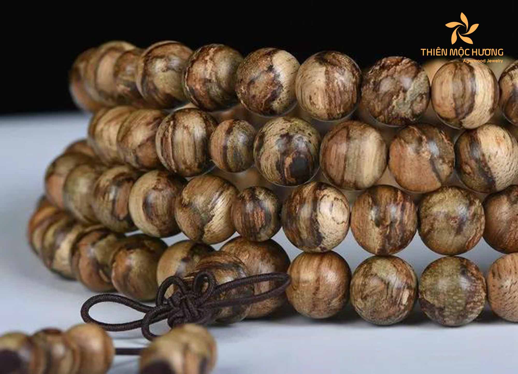 Bead-style mala beads necklace
