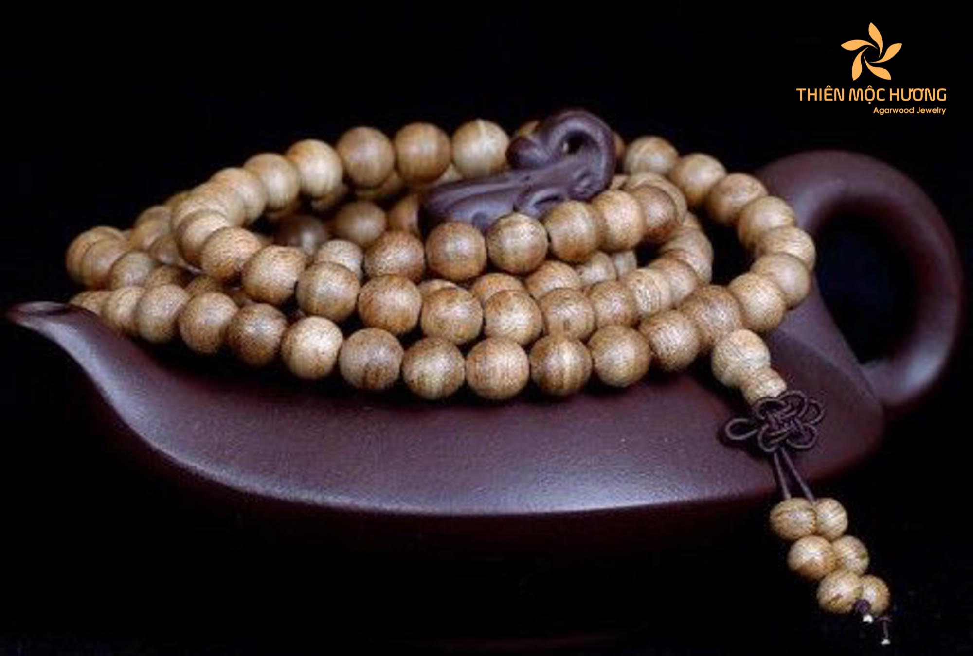 Agarwood mix jewelry mala beads necklaces